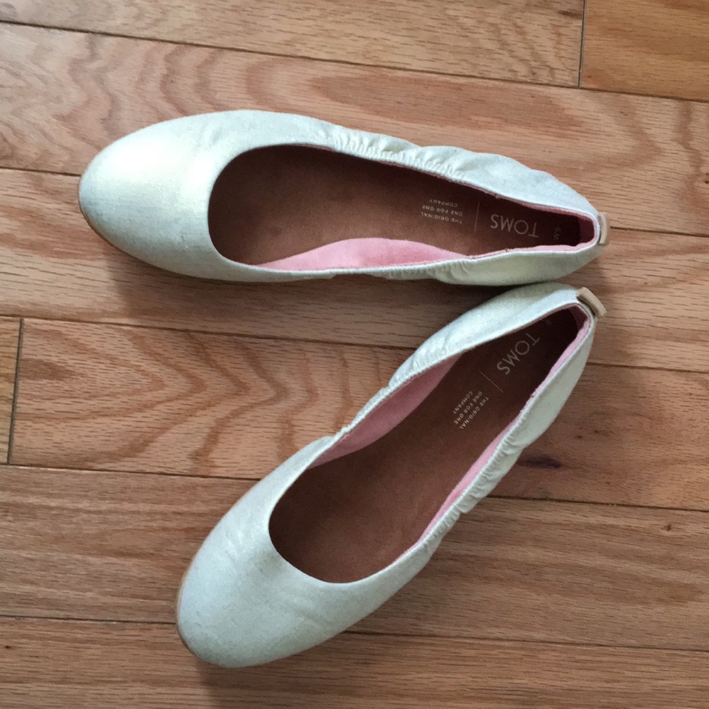Gold Ballet Flats